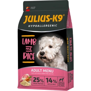 Hrana uscata super-premium, Julius K9 Adult - hipoalergenica - Miel si Orez - 12kg