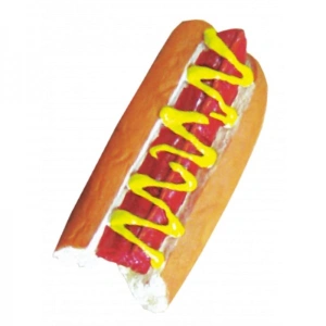 Jucarie hotdog din vinil 12cm