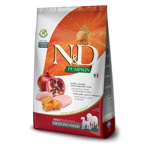 ND Dog GF Pumpkin Chicken and Pomegranate Adult Medium and Maxi 12 kg
