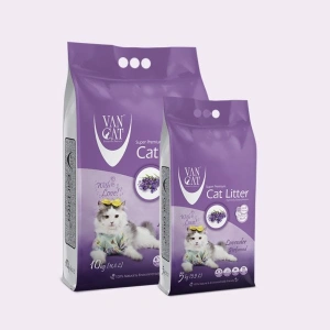 Nisip Igienic Pentru Pisici, Vancat Lavanda Compact 5 Kg - Img 2