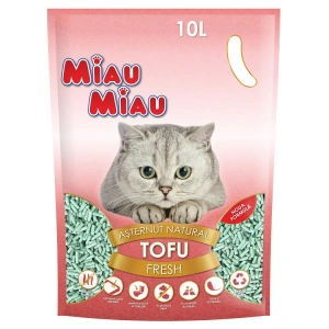 Nisip pentru pisici MIAU MIAU Tofu FRESH 10L