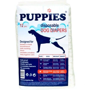 Puppies Scutece Caini M 12 buc