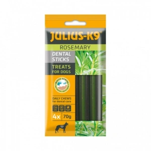 Recompense pentru caini Julius K9 Dental Sticks - Rozmarin - 70g