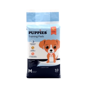 Set covorase absorbante cu benzi adezive, cu feromoni, Puppies M, 60x40 cm, 10 buc
