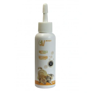 Solutie otica pentru igiena auriculara, Vetgold, pentru caini si pisici, pe baza de uleiuri naturale, 100 ml