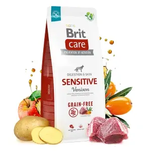Brit Care Adult Sensitive Vanat si Cartof, 12 kg + 3 kg