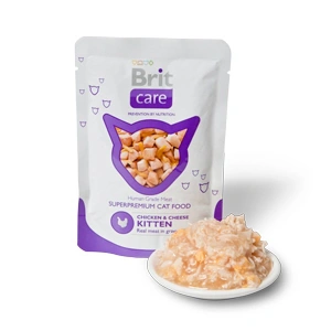 Brit Care Cat Junior plic cu pui si branza 80 g