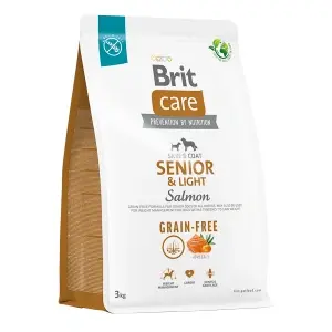 Brit Care Grain Free Senior & Light, Somon si Cartofi, 3 kg