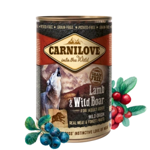 Carnilove Wild Meat Lamb and Wild Boar 400 g - Img 2