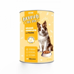 Hrana Umeda Pentru Caini, Norman, Cu Pasare, conserva 415 Gr