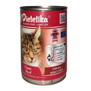 Hrana umeda pentru pisici, Dietetika Clasic, cu Vita, 415 gr