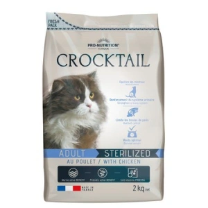 Hrana Uscata Completa Pisici Sterilizate Crocktail Pui 2 kg