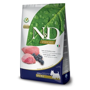 N and D Prime Dog Lamb and Blueberry Adult Mini 7 kg