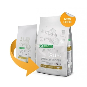 Natures Protection Superior Care White Dogs Grain Free Lamb Adult Small&Mini Breeds 1.5 Kg + plus cadou Nature's Protections White Dogs, Wellness Soup cu Ton si Somon, conserva 140 ml - Img 2