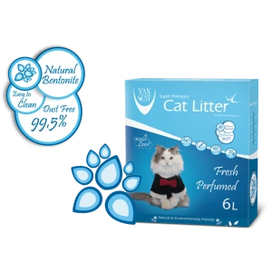 Nisip Igienic Pentru Pisici, Vancat Antibacterial Blue 6 L - Img 3