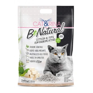Nisip pentru pisici CAT RINA Tofu cu Carbune Activ 5.5L