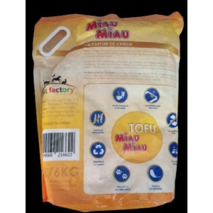 Nisip pentru pisici MIAU MIAU Tofu VANILIE 15L - Img 4