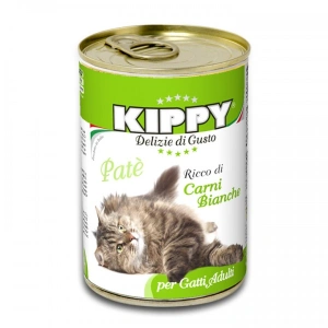Pate Kippy cat, cu carne alba, 400g