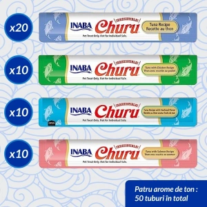 Recompense pentru pisici Inaba Churu, Ton, 50 buc - Img 3