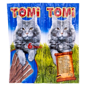 Recompense pentru pisici, Tomi Snack, Somon si Pastrav, 6 buc.