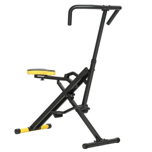Aparat Total Crunch Pliabil cu Scaun Reglabil, din Metal și Plastic, 57x105x115 cm, Galben - Img 1