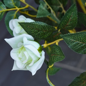 Arbore Artificial Camelia cu 21 Flori, Ghiveci Înalt, 90 cm, Plantă Decorativă Interior & Exterior - Img 7