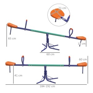 Balansoar rotativ la 360° pentru copii intre 3-8 ani - Img 3
