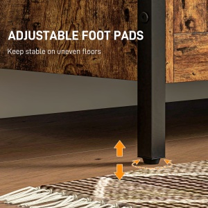 Bancă de Depozitare de 95L în Stil Industrial cu Capac cu Balamale de Siguranță, 80x40x49 cm, Maro Rustic - Img 6