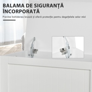 Banca de Depozitare din MDF Deschidere cu Blocare de siguranta 81x40x46cm - Img 5