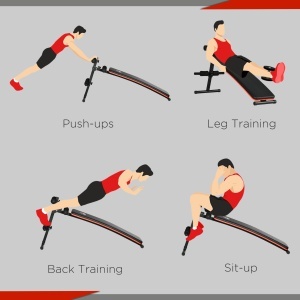 Bancă pentru Abdomene Pliabilă și Reglabilă, Bancă pentru Exerciții cu Spătar Reglabil, 47x139x51-69 cm, Negru - Img 4