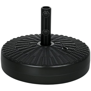 Baza rotunda 29kg pentru umbrela de soare, Negru