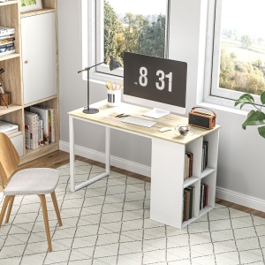 Birou PC cu 4 Rafturi Deschise 120×54×75 cm - Img 2