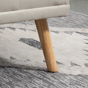 Canapea Extensibila 3 Locuri – Stil Scandinav cu 2 Cotiere - Img 9