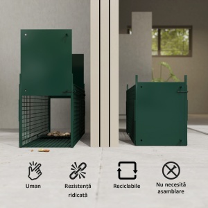 Capcana Animale Vii 60×18×20 cm – Usi Duble & Maner Transport - Img 5