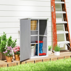 Casuta Lemn 75×56×115 cm – Depozitare Unelte cu Acoperis Impermeabil - Img 8