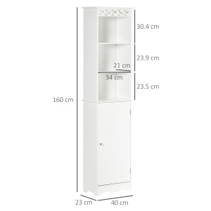 Coloana Baie Lemn Alb – 40×23×160 cm, Decor Sculptura Florala - Img 3