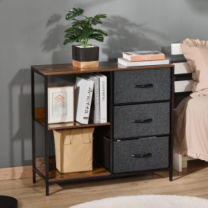comoda mobila multifunctionala, 80x29x71cm, maro - Img 2
