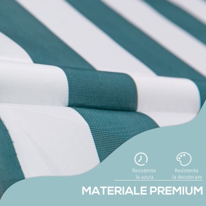 Copertina pentru soare de exterior tip rulou tip rulou cu manivela, inaltime si unghi reglabil, 200x150cm - Img 5