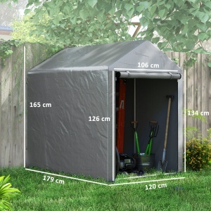 Cort Garaj Moto 120×179×165 cm – Cu Fermoar, Protectie Exterior - Img 3
