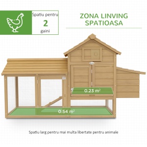 Cotet Lemn Prefabricat – Pentru 2 Gaini, Ideal pentru Gradina - Img 4