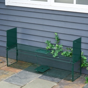 Cusca Capcana Verde – Usa Dubla, 100×25×28 cm pentru Animale - Img 2
