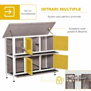 Cușcă pentru Iepuri Interior/Exterior, Hrănire Rapidă - Img 5