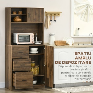 Dulap Modern – Lemn cu 3 Sertare & Dulapioare - Img 4