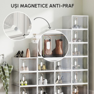 Dulap Pantofi Modular – 18 Cuburi cu Ventilatie - Img 8
