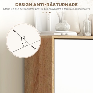 Dulap pentru Pantofi cu Economie de Spațiu cu 3 Sertare și Raft Reglabil, Suport Subțire pentru, 72x24x119 cm, Alb - Img 7