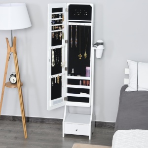 Dulap reglabil de bijuterii cu oglinda si lumini LED - Img 2