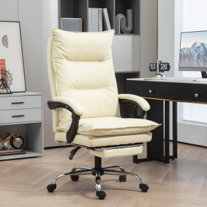 Fotoliu Birou Negru – Rabatabil, Suport Picioare & Ergonomic - Img 2
