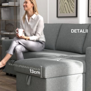 Fotoliu Rabatabil 150° – Electric, Port USB, Bej - Img 5