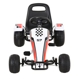 Gokart cu pedale pentru copii 3-6 ani scaun reglabil din metal plastic - Img 4