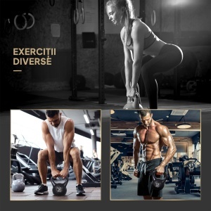 Kettlebell 12 kg Cross‑Training cu disc de nisip - Img 6